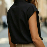 Blusa Decote V com Babado