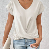 Blusa Manga Morcego com Punho Torcido
