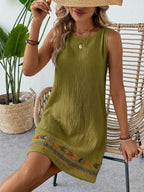 Vestido Curto Boho de Algodão com Bordado - La Lecce