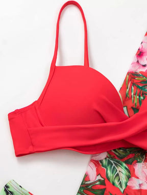 Conjunto Praia Flora Paradise 3 Peças