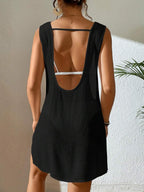Vestido Saída de Praia com Decote U e Costas Abertas - La Lecce