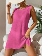 Vestido Saída de Praia com Decote U e Costas Abertas - La Lecce