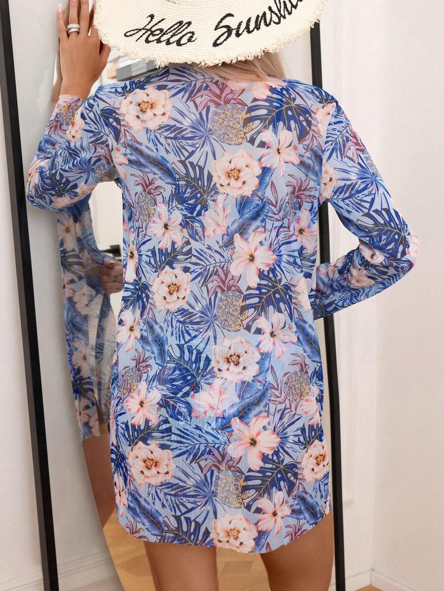 Conjunto Praia Flora Paradise 3 Peças