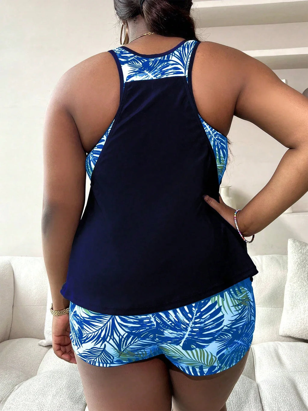Tankini Plus Size Decote U