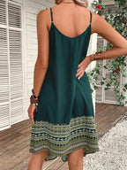 Vestido Midi Cami com Bainha Assimétrica - La Lecce