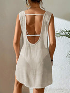 Vestido Saída de Praia com Decote U e Costas Abertas - La Lecce