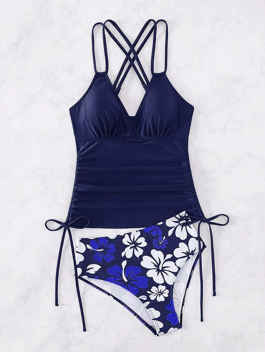 Biquíni Tankini Hibiscus Wave