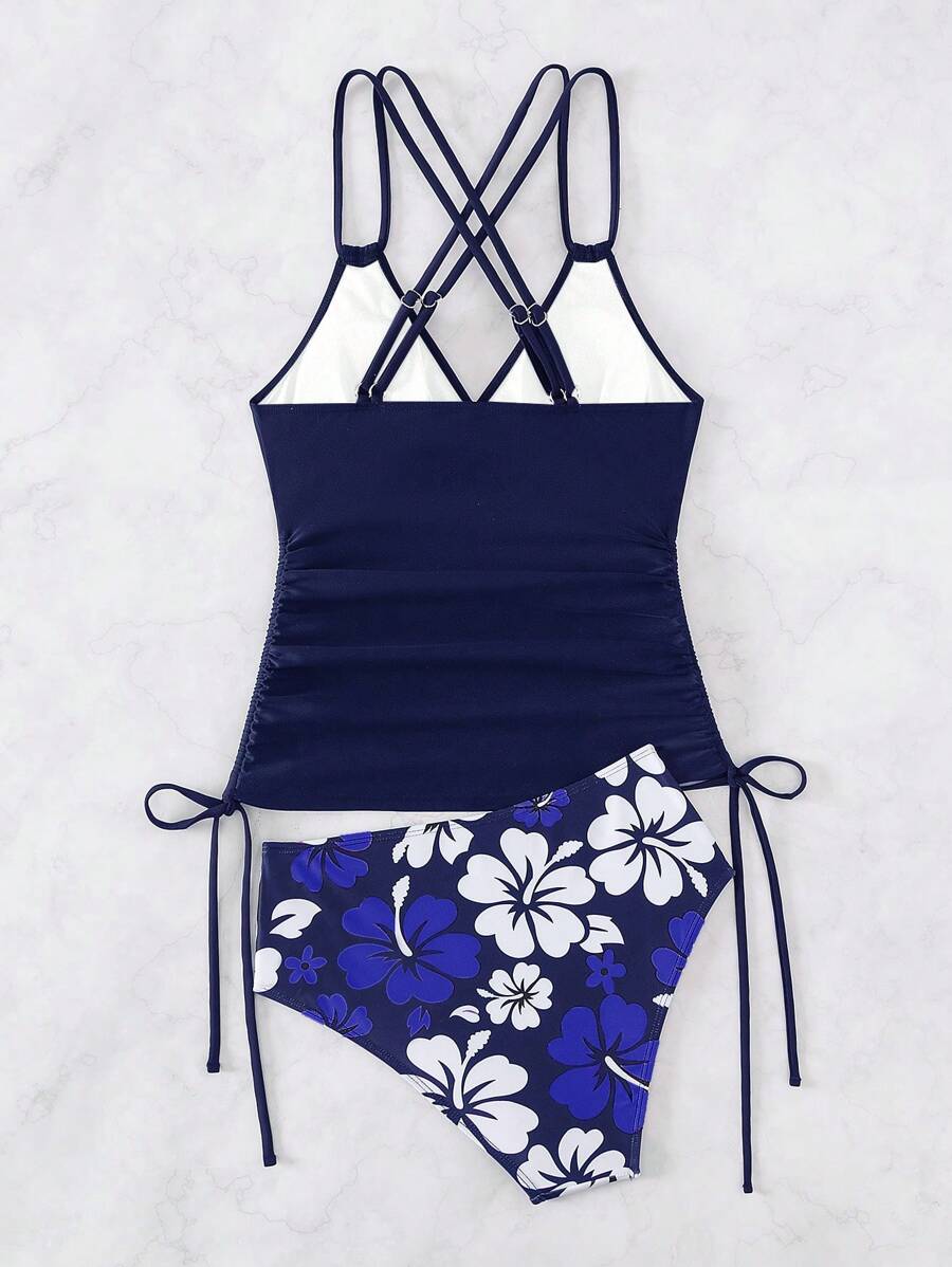 Biquíni Tankini Hibiscus Wave
