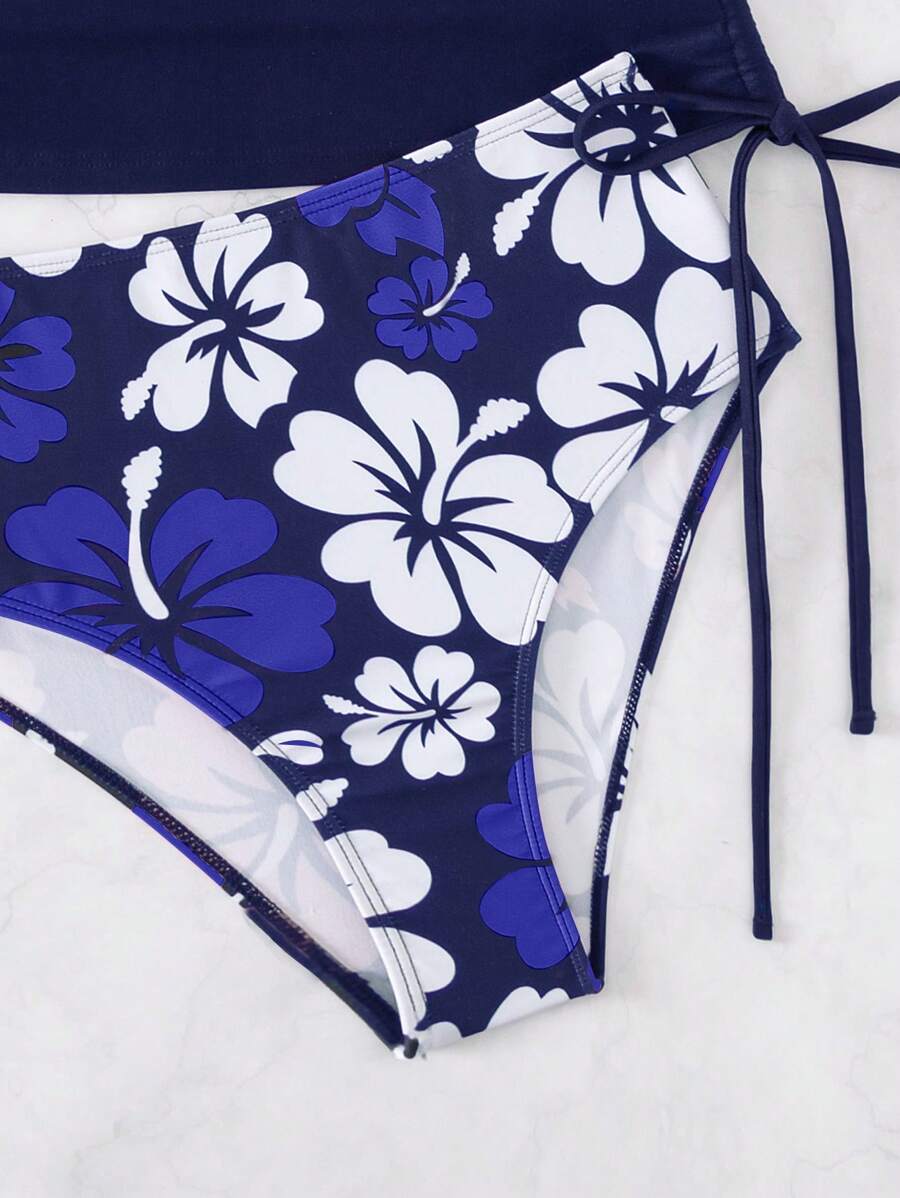 Biquíni Tankini Hibiscus Wave