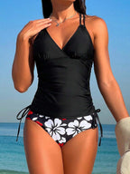 Biquíni Tankini Hibiscus Wave