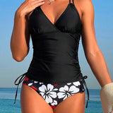 Biquíni Tankini Hibiscus Wave
