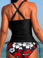 Biquíni Tankini Hibiscus Wave