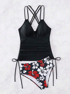 Biquíni Tankini Hibiscus Wave