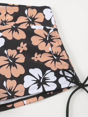 Conjunto Praia Floral Wave 3 Peças