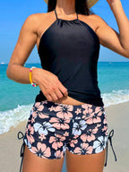 Conjunto Praia Floral Wave 3 Peças