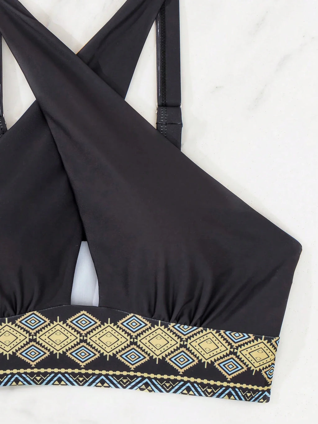 Conjunto Biquíni 3 Peças Ziguezague com Saia