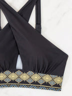 Conjunto Biquíni 3 Peças Ziguezague com Saia