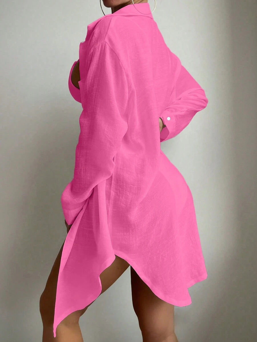 Saída de Praia Linen Breeze