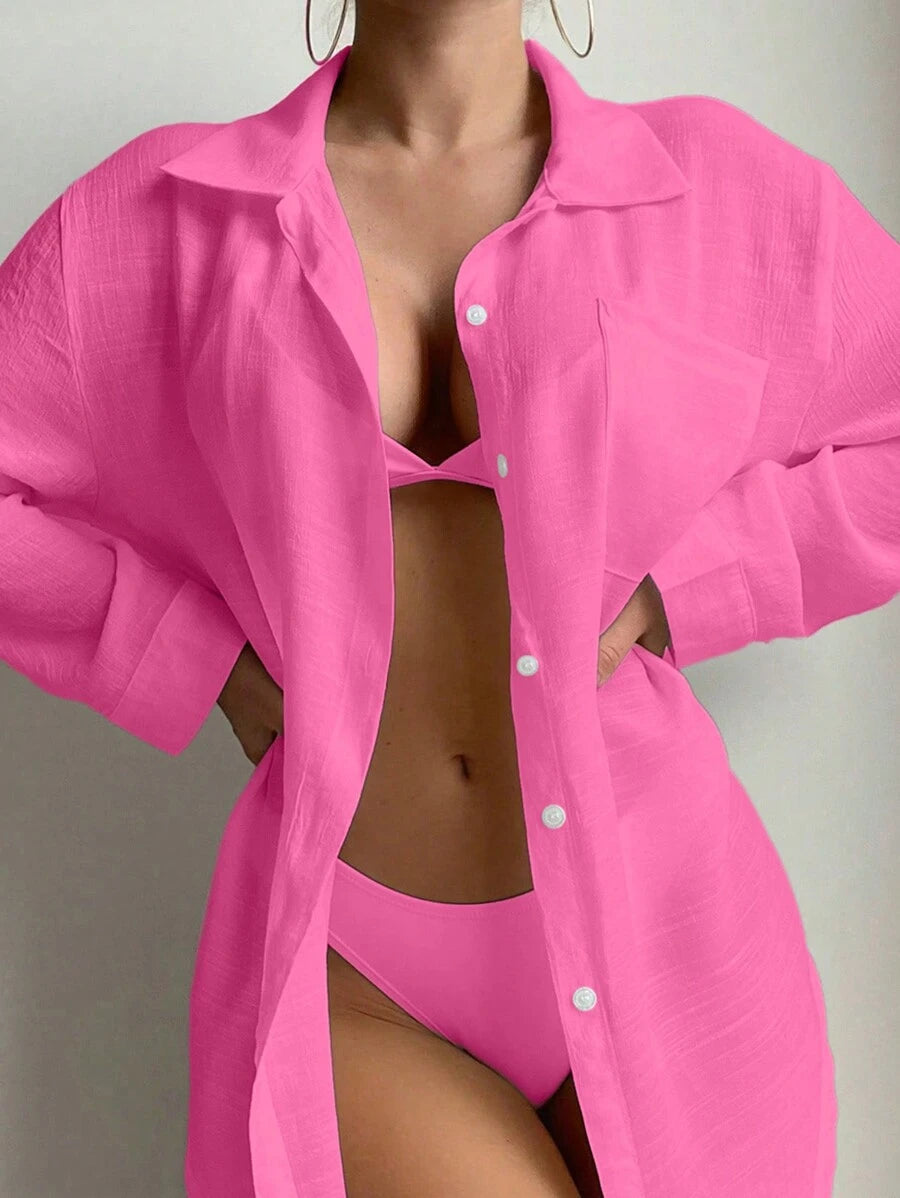 Saída de Praia Linen Breeze