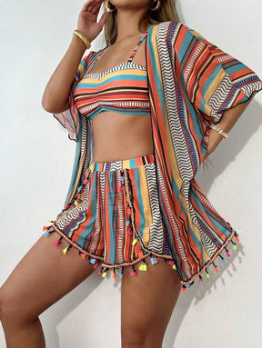 Conjunto Praia Summer Vibes 3 Peças