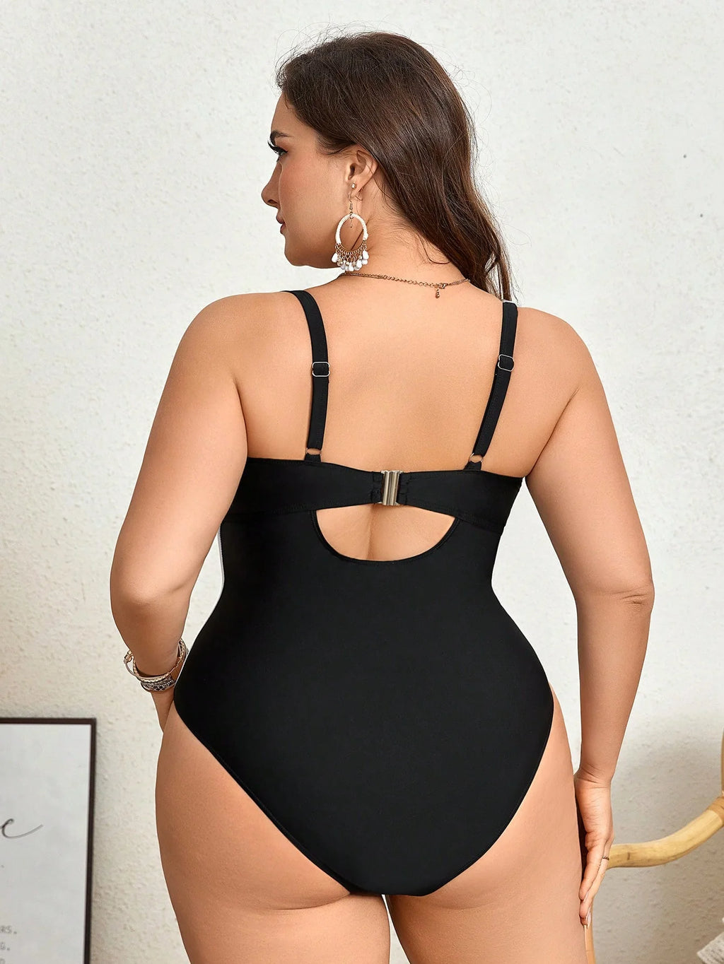 Maiô Plus Size Bloco de Cores
