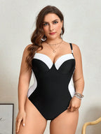 Maiô Plus Size Bloco de Cores