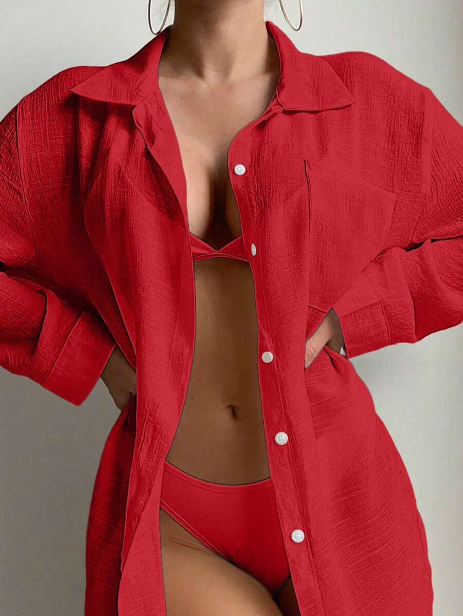 Saída de Praia Linen Breeze