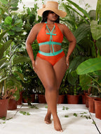Biquíni Plus Size Bandeau com Tie Back