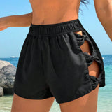 Short de Praia Vazado Preto