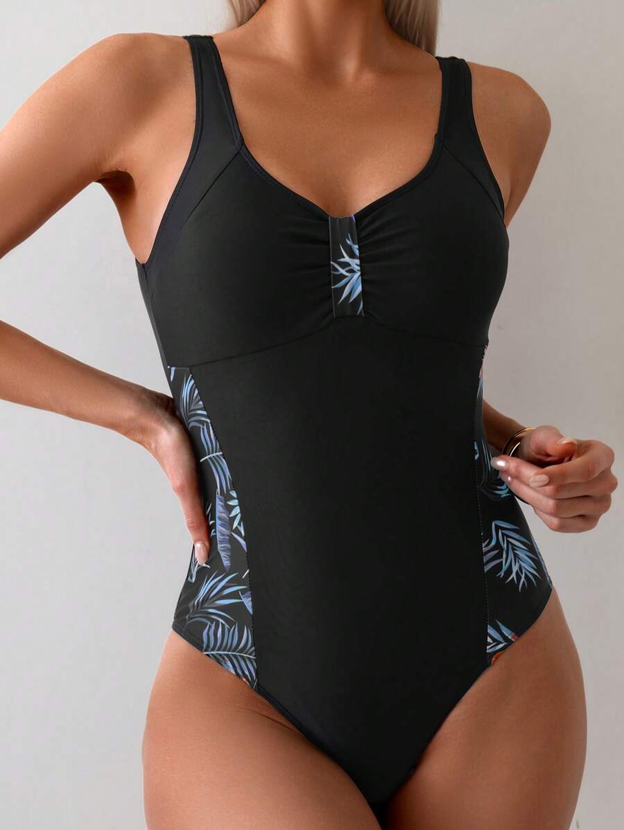 Maiô Modelador Tropical Lines