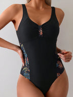 Maiô Modelador Tropical Lines