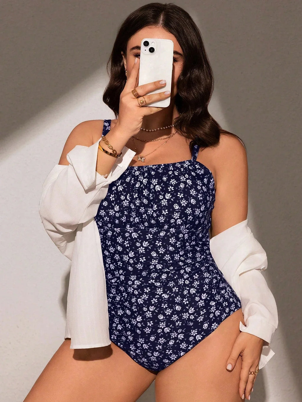 Maiô Plus Size Boho com Alças Grossas