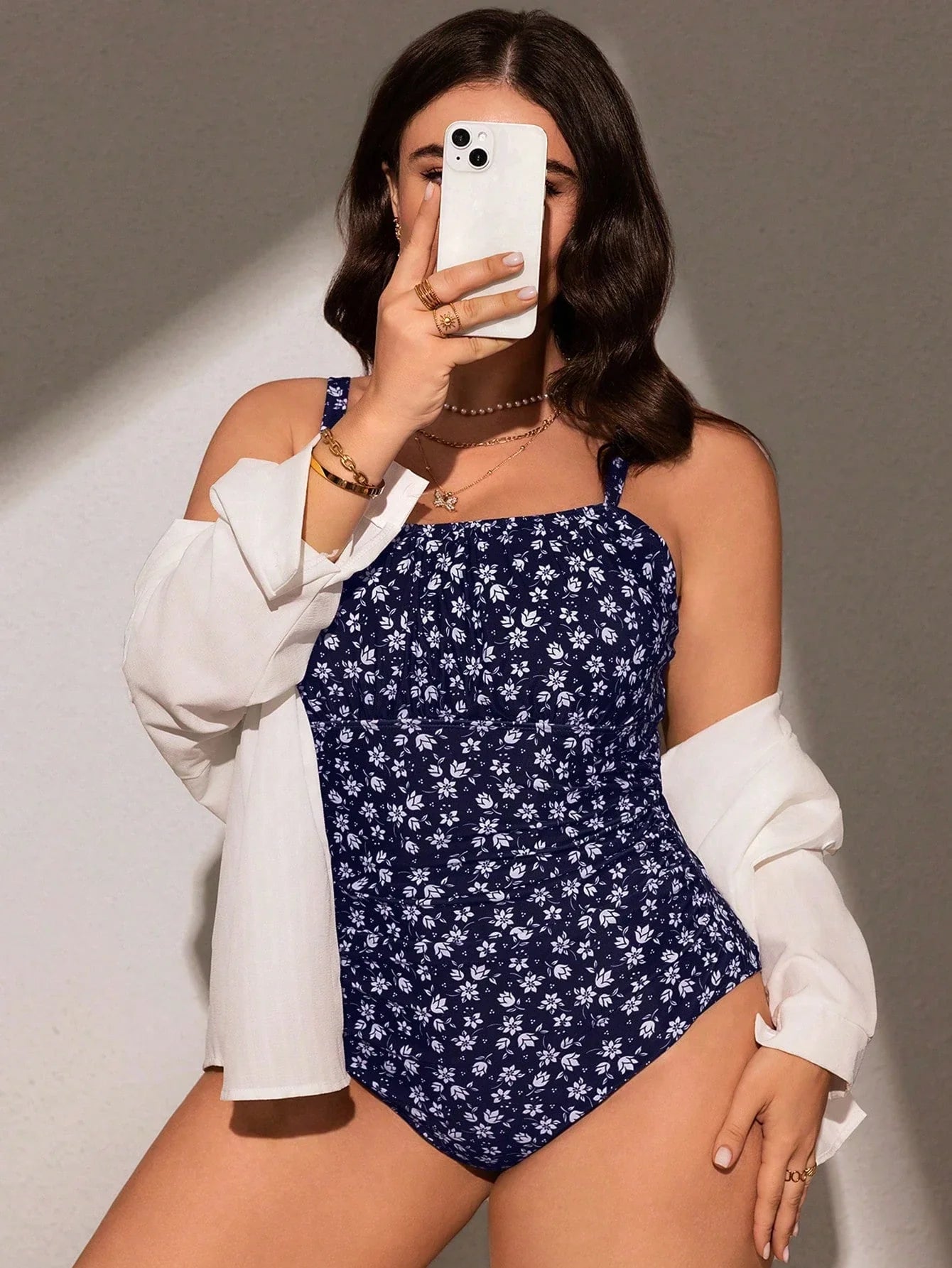 Maiô Plus Size Boho com Alças Grossas