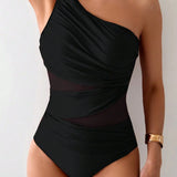 Maiô Terracota Sculpt One Shoulder