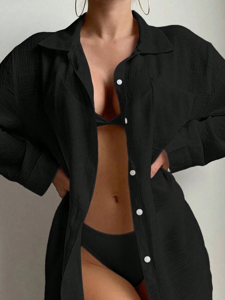 Saída de Praia Linen Breeze