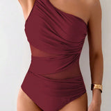 Maiô Terracota Sculpt One Shoulder