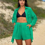 Conjunto Camisão e Short Cor Sólida