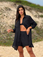 Conjunto Camisão e Short Cor Sólida