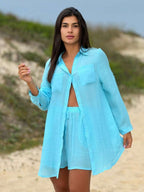 Conjunto Camisão e Short Cor Sólida