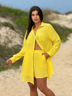 Conjunto Camisão e Short Cor Sólida