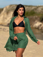 Conjunto Camisão e Short Cor Sólida