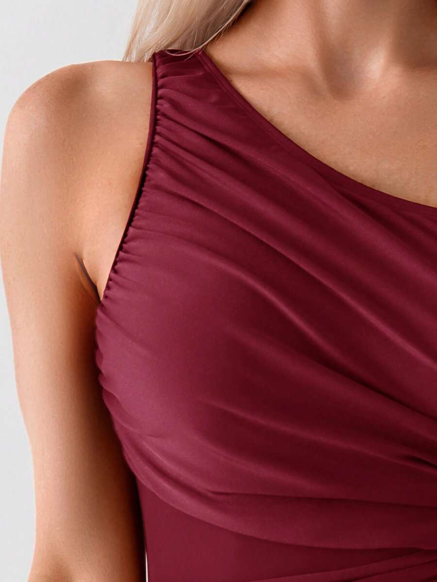 Maiô Terracota Sculpt One Shoulder