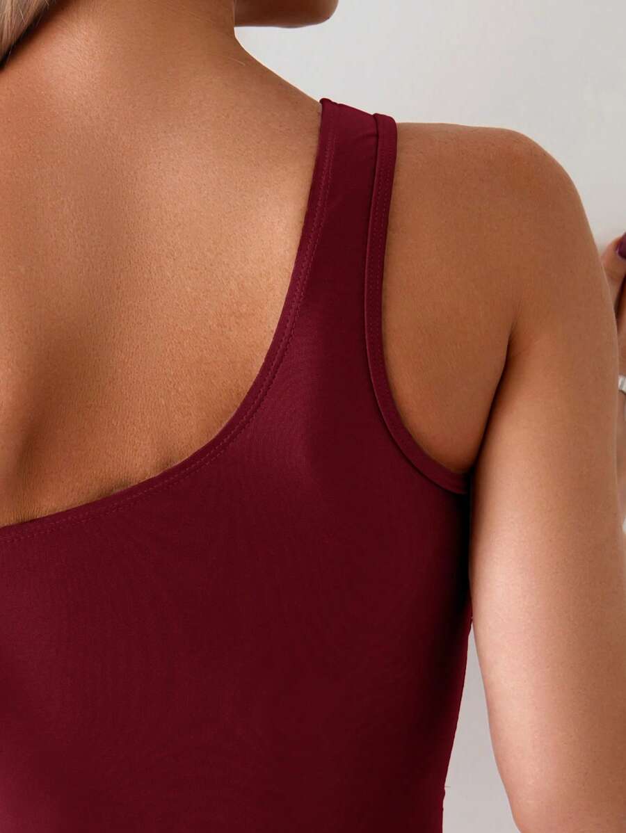Maiô Terracota Sculpt One Shoulder