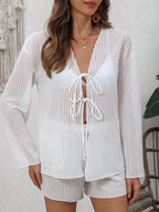 Conjunto 2 Peças Manga Comprida com Shorts Slim