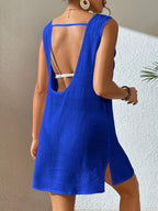 Vestido Saída de Praia com Decote U e Costas Abertas - La Lecce