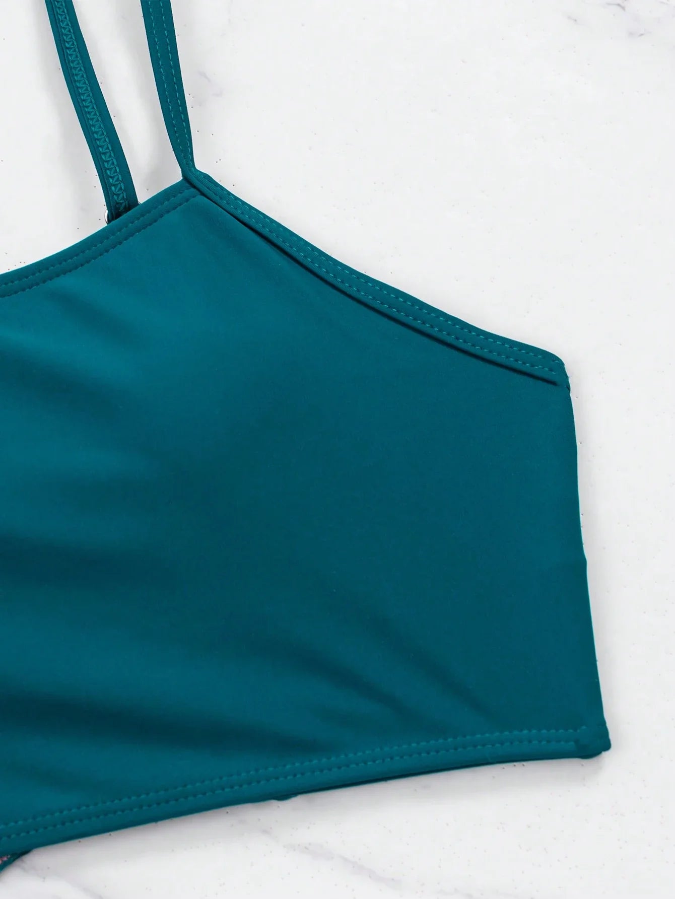 Conjunto de Biquíni 3 Peças Estampa Tropical
