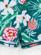 Conjunto de Biquíni 3 Peças Estampa Tropical