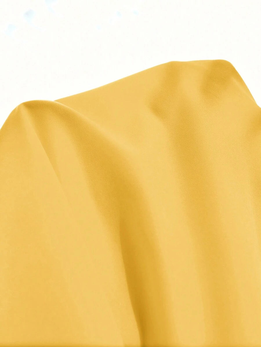 Vestido Maxi Frente Única com Laço e Bainha Assimétrica - La Lecce