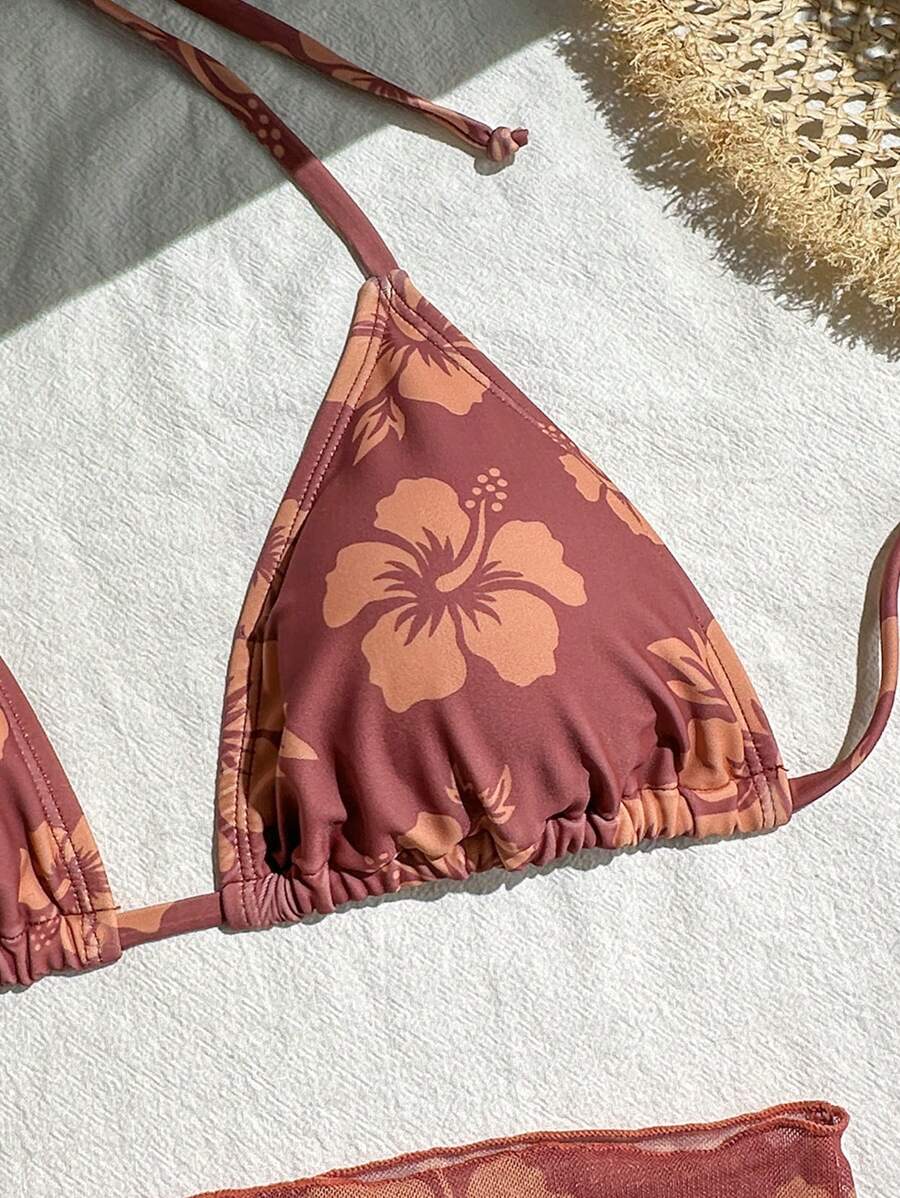 Biquíni Floral Capri 3 Peças