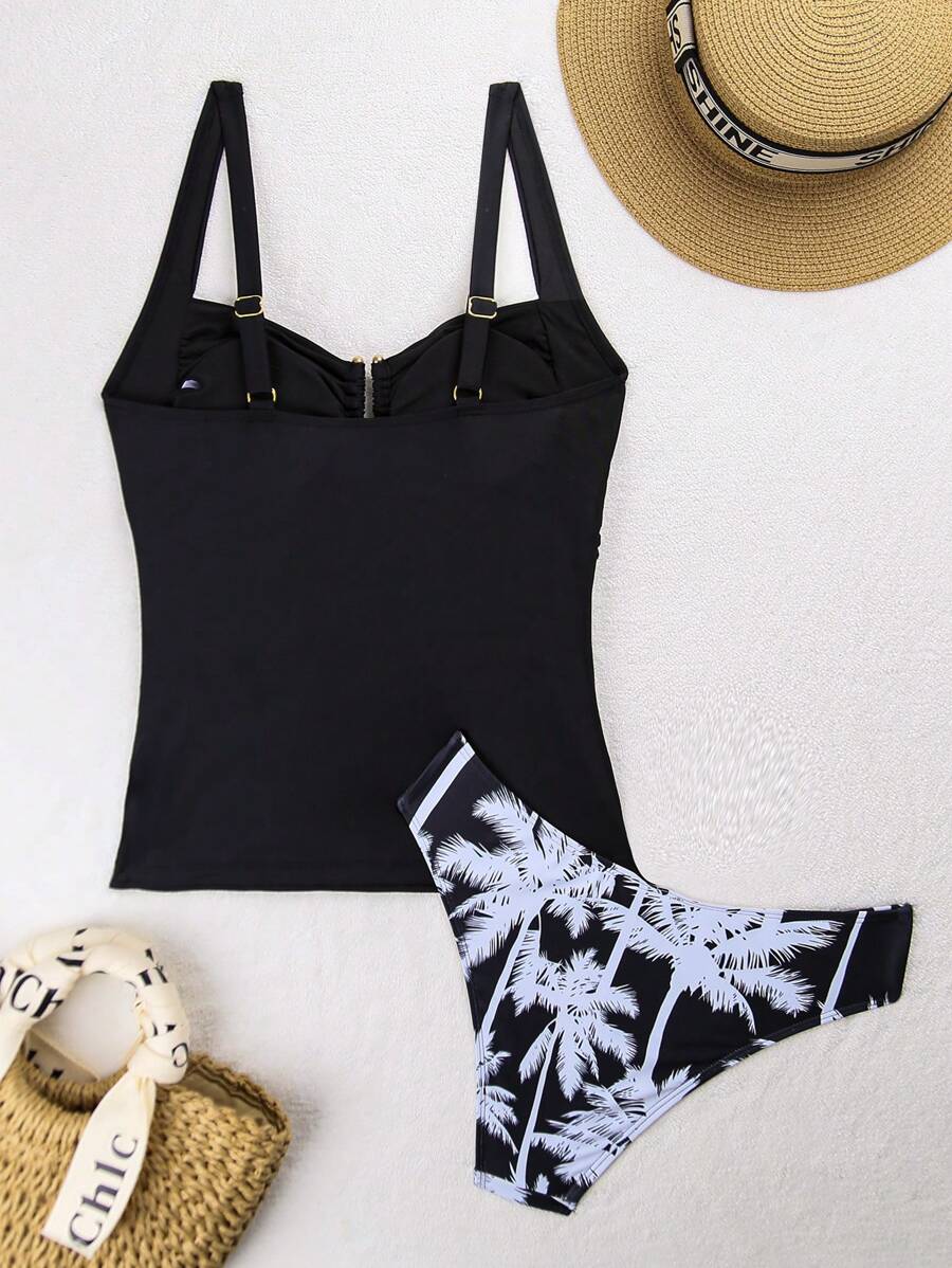 Biquíni Tankini Estilo Retrô